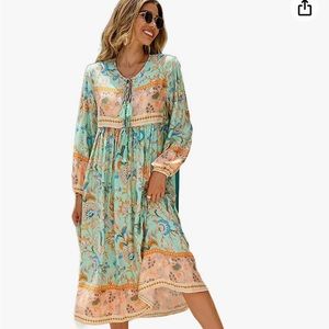 Maxi Boho floral dress